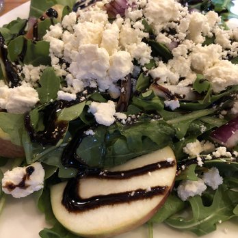 Antimo's Italian Kitchen - Special arugula salad with apples, walnuts, feta cheese and a lovely balsamic drizzle - Italian Near Me - Hopewell, New Jersey Antimo's Italian Kitchen - Special arugula salad with apples, walnuts, feta cheese and a lovely balsamic drizzle - Italian Near Me - Hopewell, New Jersey