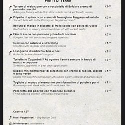 Bottega 39 - Menu 2022