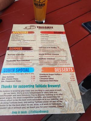 Menu photo 1 TailGate Brewery -  Germantown Nashville, TN