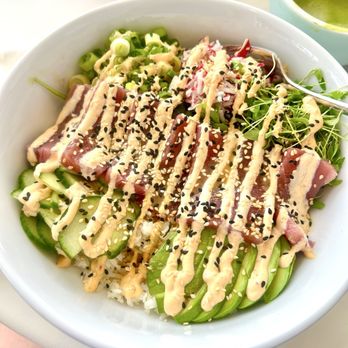Pura Vida Miami - SPICY TUNA BOWL - Breakfast & Brunch Near Me - Delray Beach, Florida Pura Vida Miami - SPICY TUNA BOWL - Breakfast & Brunch Near Me - Delray Beach, Florida