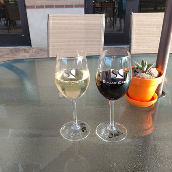 Sugar Creek Vineyard And Winery - Wine flight- sauvignon blanc and chamboricium - Wine Tasting Room Near Me - Carmel, Indiana