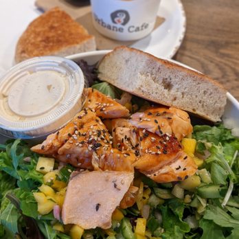 Urbane Cafe - Salmon Salad $13.50 & Cup of Tomato Bisque $4.35 at Urbane Cafe (Arroyo Grande, CA) - Sandwiches Near Me - Arroyo Grande, California