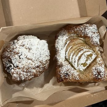 Triple Beam Pizza - Brookie (left) & Green Apple & Streusel Focaccia (right) - Pizza Near Me - Glendora, California