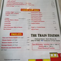 Train Station - Menu