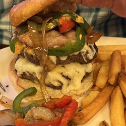 El Norte Mexican Bar and Grill - El Norte burger. Tasted as good as it looks!