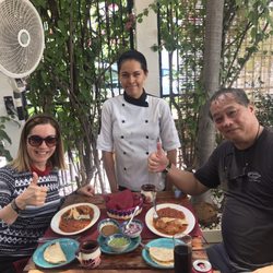 Basilica - Posing with our chef