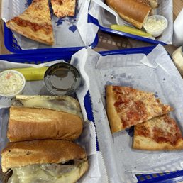 2 slice deal, French dip sub & meatball sub