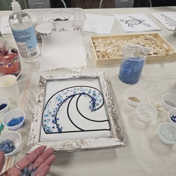 The Craftaurant - We had everything needed to make a beautiful piece! - Art Classes Near Me - Northfield, New Jersey