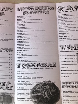 Menu photo 4 Tata's Burritos Centennial, CO