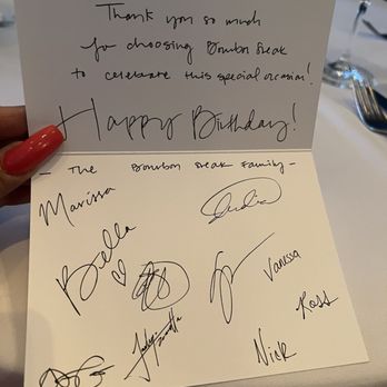 Bourbon Steak - Wow nice touch - Steakhouses Near Me - Glendale, California Bourbon Steak - Wow nice touch - Steakhouses Near Me - Glendale, California