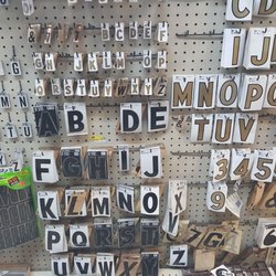 They have letters and numbers (12/11/17). #Koreatown #Hardware #DIY