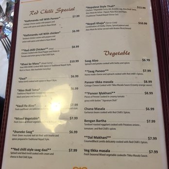 Red Chilli - Menu - Indian Near Me - San Francisco, California