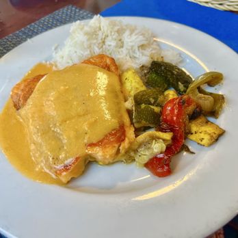 St Johns Rivership Company - Salmon with lobster sauce - Boat Tours Near Me - Sanford, Florida St Johns Rivership Company - Salmon with lobster sauce - Boat Tours Near Me - Sanford, Florida