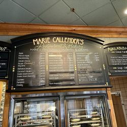 Marie Callender's Restaurant & Bakery - Pie menu
