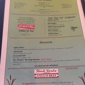 The Front Porch - Menu - Southern Near Me - Marion, Kentucky The Front Porch - Menu - Southern Near Me - Marion, Kentucky