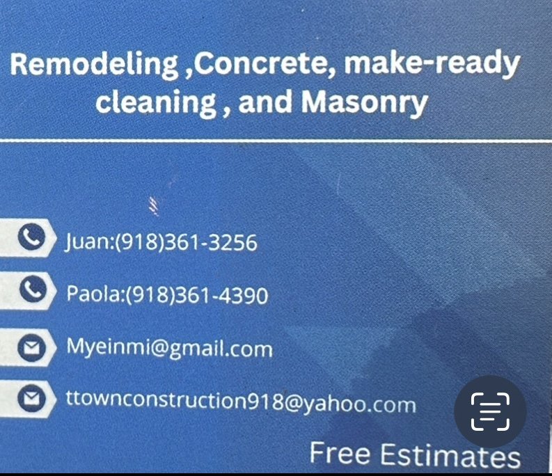 Slide of T-Town Construction