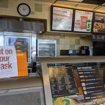 Subway - menus on the counter of a subway restaurant - Sandwiches Near Me - Richmond, California
