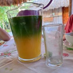 Cenote Yokdzonot - Agua de piña y chaya
