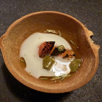 Meteora - complimentary amuse bouche to prepare our palette for the meal - New American Near Me - Los Angeles, California