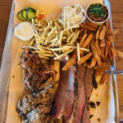 Crowsfoot Smokehaus - Platter with 2 portions of brisket