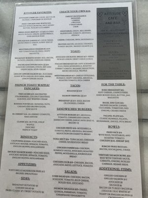 Menu photo 2 ATTITUDE CAFE Los Angeles, CA Menu photo 2 ATTITUDE CAFE Los Angeles, CA