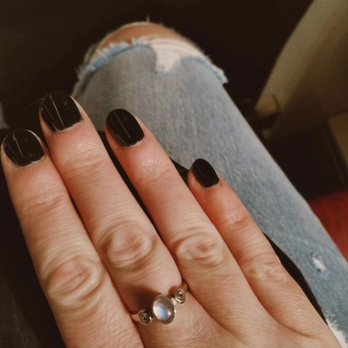 Nail Care & Spa - Black gel nails. - Nail Salons Near Me - San Diego, California