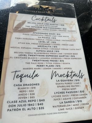 Menu photo 6 Level TwentyNine Peruvian & Asian Cuisine Pembroke Pines, FL