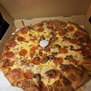 Fiesta Pizza - XL PIZZA WITH SAUSAGE AND PEPPERONI - Pizza Near Me - Upland, California Fiesta Pizza - XL PIZZA WITH SAUSAGE AND PEPPERONI - Pizza Near Me - Upland, California