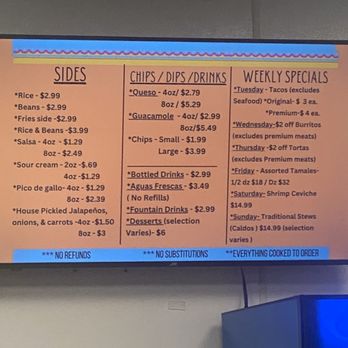 No 1 Taco - New location menu Dec 2022 - Tacos Near Me - Virginia Beach, Virginia No 1 Taco - New location menu Dec 2022 - Tacos Near Me - Virginia Beach, Virginia