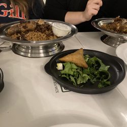 House Of Mandi - Sambosa and lamb kabsah