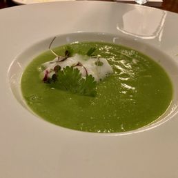 Spinach soup. Perfect appetizer.