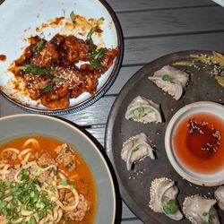 Datsun - Crispy cauliflower wings, pork dumplings, Dan Dan noodles