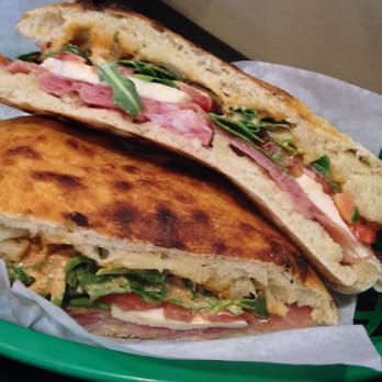 Lucky's Puccias - Lucky's Puccia: prosciutto, mozzarella, tomatoes, arugula & chipotle aioli. - Sandwiches Near Me - Austin, Texas Lucky's Puccias - Lucky's Puccia: prosciutto, mozzarella, tomatoes, arugula & chipotle aioli. - Sandwiches Near Me - Austin, Texas
