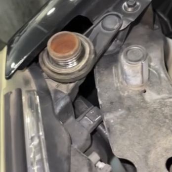 Jiffy Lube - oil cap, here, was left off of oil tank - Oil Change Stations Near Me - Apex, North Carolina