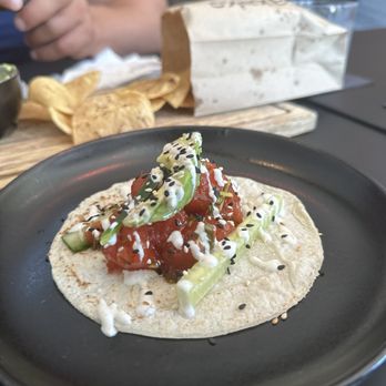 Oaxaka - Tuna Cruda Taco - Mexican Near Me - Hollywood, Florida