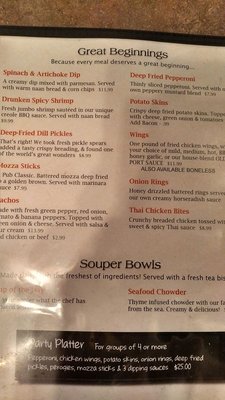 Menu photo 3 Old Port Pub & Grill Halifax, NS
