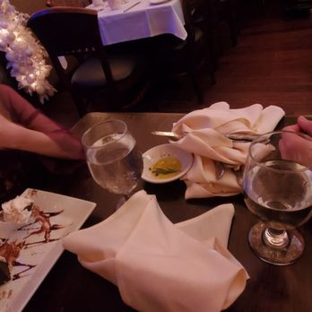 Cava - The dessert with the bread plates and dirty napkins STILL on the table. - Italian Near Me - Southington, Connecticut