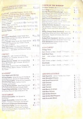 Menu photo 2 2 Amigos Kingston, GA Menu photo 2 2 Amigos Kingston, GA