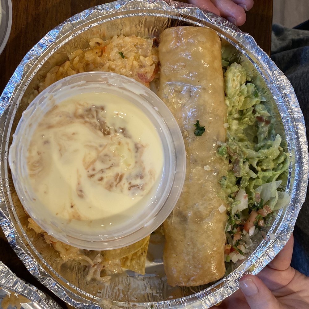Chimichanga & cheese dip!