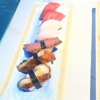 Legend Sushi - Blue fin tuna, white tuna, pepper tuna, eel nigiri - Sushi Bars Near Me - Orlando, Florida Legend Sushi - Blue fin tuna, white tuna, pepper tuna, eel nigiri - Sushi Bars Near Me - Orlando, Florida