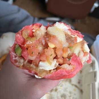Burrito Bomba - Inside of Breakfast Burrito - Mexican Near Me - Glendale, California Burrito Bomba - Inside of Breakfast Burrito - Mexican Near Me - Glendale, California