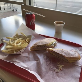Karmen Bakery & Cafetria - Medianoche, fries, Coca-Cola and a colada - Bakeries Near Me - Miami, Florida Karmen Bakery & Cafetria - Medianoche, fries, Coca-Cola and a colada - Bakeries Near Me - Miami, Florida