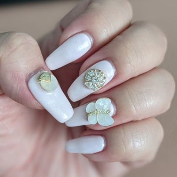 Burte Lash & Nail - Nails by Misheel (two weeks old in picture) - Eyelash Service Near Me - New York, New York