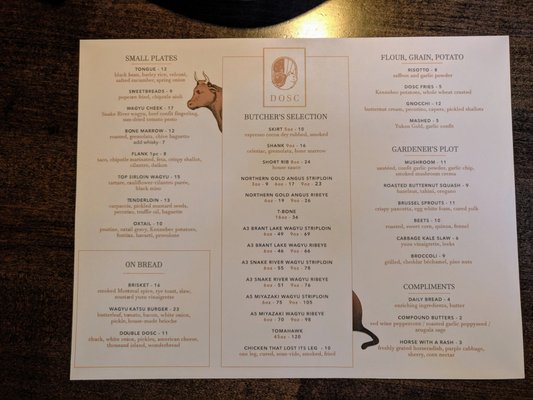 Menu photo 3 DOSC Edmonton, AB Menu photo 3 DOSC Edmonton, AB