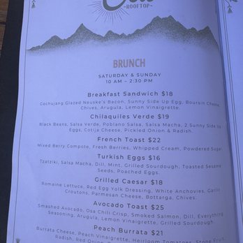 Osa Rooftop - Brunch menu. - Bars Near Me - Pasadena, California Osa Rooftop - Brunch menu. - Bars Near Me - Pasadena, California