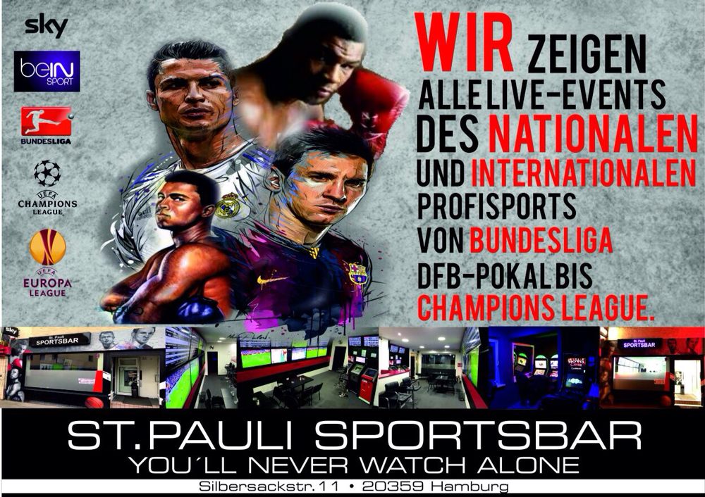 ST.PAULI SPORTSBAR Updated September 2024 Silbersackstr. 11
