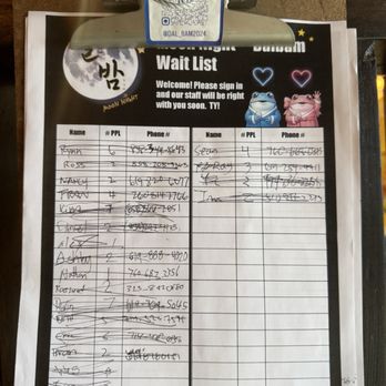 Dalbam Moon Night - Waitlist by door - Korean Near Me - San Diego, California Dalbam Moon Night - Waitlist by door - Korean Near Me - San Diego, California
