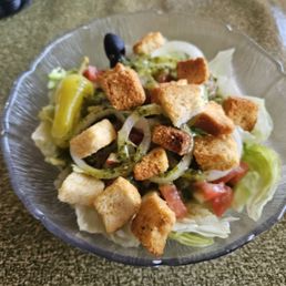 House salad with house dressing House salad with house dressing