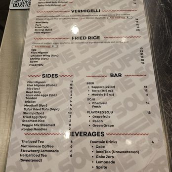 Soupreme Noodle - Meny may 2026 back - Vietnamese Near Me - Whittier, California