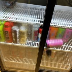 GNC - And cooler is unattended. The store looks in disarray and not set to standard